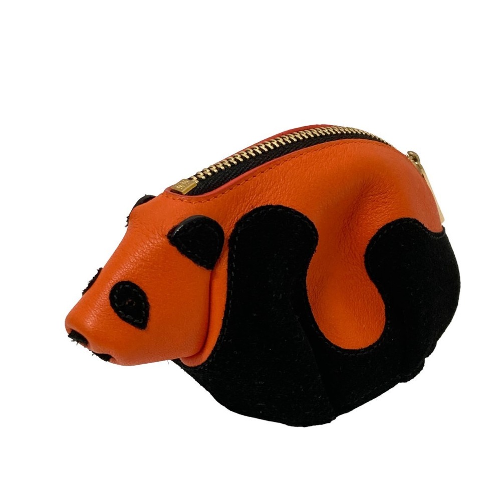 Loewe Animal Panda Coin Case Orange Black